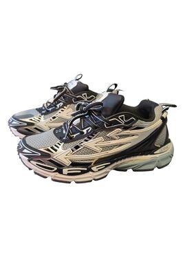 Off-White Men's Layered Tech Sneakers - Black & White